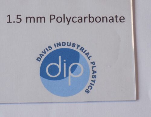 Clear polycarbonate - 1.5, mm