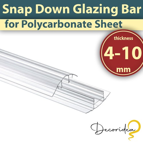 Clear polycarbonate snap down - clear,